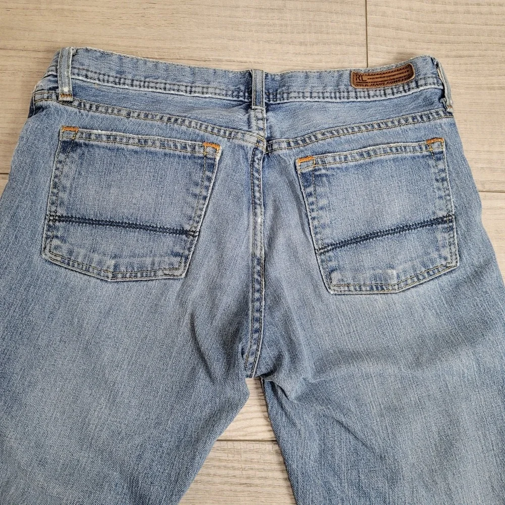 👖Polo‎ Ralph Lauren Stretch Kelly Jean Womens 6/Reg Bootcut Distressed Western